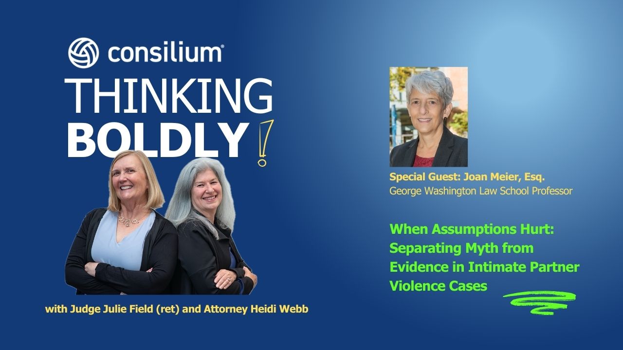 Thinking Boldly! - Julie Field | Professor Joan Meier | Intimate Partner Violence